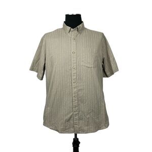 Eddie Bauer Classic Fit Short Sleeve Cotton Shirt - Men’s L
